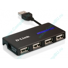 Карманный USB 2.0 концентратор D-Link DUB-104 в Калининграде, USB хаб DLink DUB104 (Калининград)