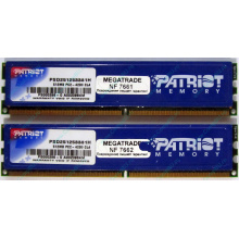 Память 1Gb (2x512Mb) DDR2 Patriot PSD251253381H pc4200 533MHz (Калининград)